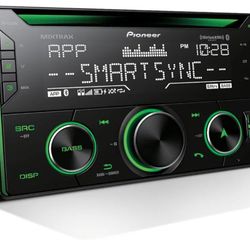 Pioneer FH-S722BS Double Din CD Receiver – Bluetooth, SiriusXM, USB/AUX, Color Change, FLAC, AM/FM Radio, 13-Band EQ, 50W x 4, Voice Control, Hi-Volt 