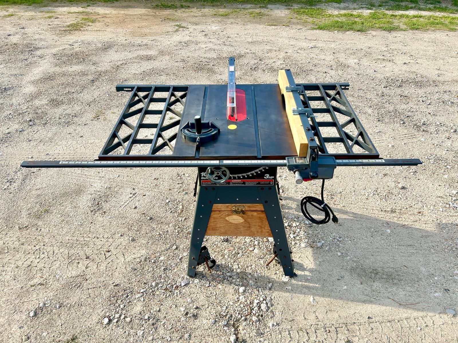 craftsman 10 inch cast iron belt drive table saw 