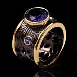 Fashion amethyst ring
