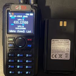 BTECH DMR-6X2 DMR & Analog Dual Band Two-Way Radio (USB-C Battery) – 7W VHF/UHF (136-174MHz & 400-480MHz), Encryption, GPS, Talker Alias, APRS, Voice 