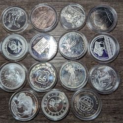 15 (1 ounce) Silver Rounds .999 Silver!! READ PLEASE