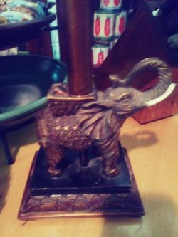 Vintage original elephant lamp