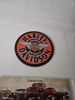 Harley Davidson Wood Sign