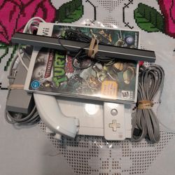 Nintendo Wii + Game Turtles Smash-up