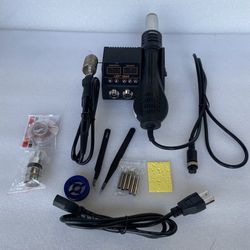Rework Soldering Station - Heat Gun And Soldering Gun
