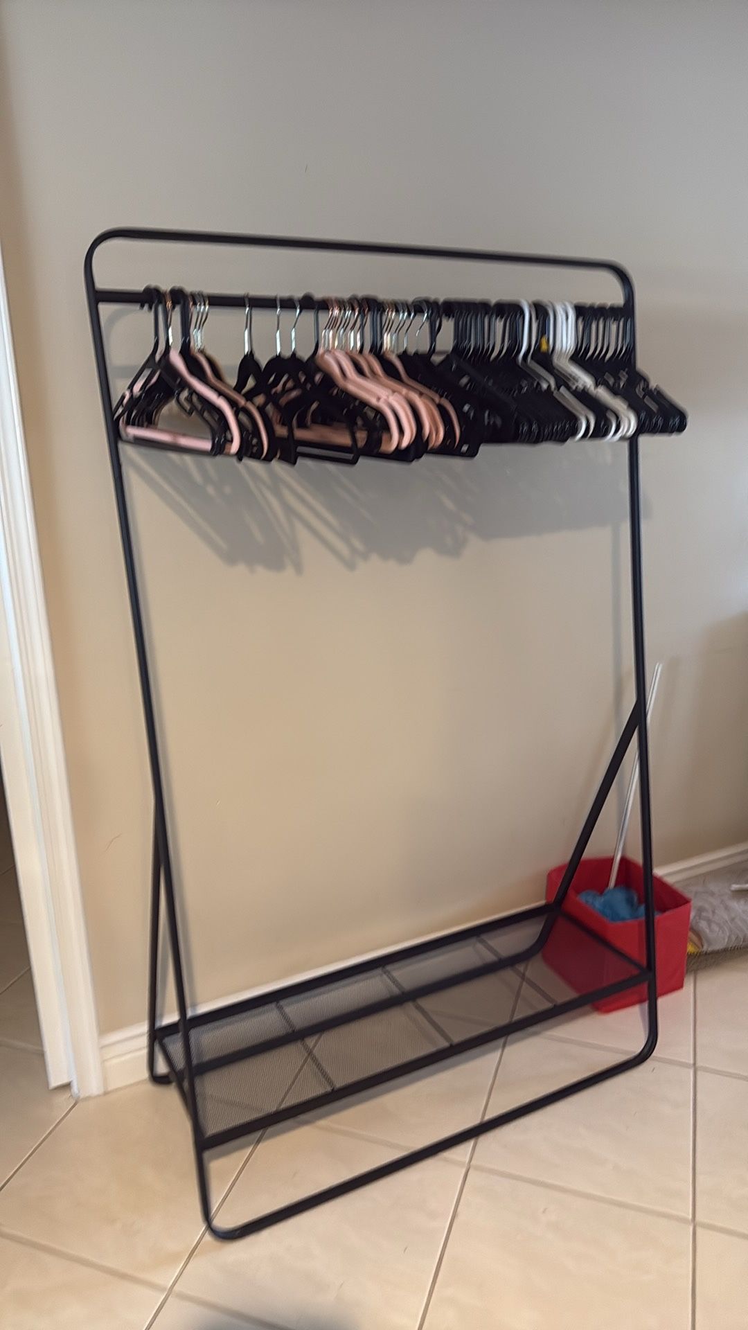 Metal Garment Rack Black