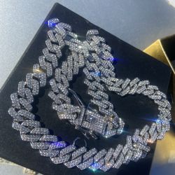 14MM VVS ICED OUT CUBAN CHAIN