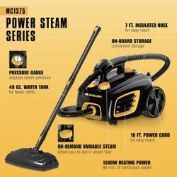 McCULLOCH Steam Cleaner MC1375 (Lightly Used)