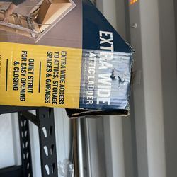 Werner extra wide 25" Aluminum attic ladder