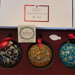 Vintage WATERFORD Ornaments 