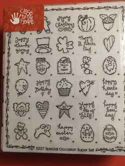 Close to My Heart Special Occasion Set *30 Stamps* Brand New - Unopened*