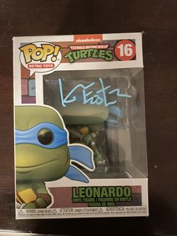 Funko Pop! TMNT Ninja Turtles Leonardo #16 - Autographed Kevin Eastman - W/COA