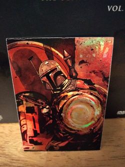 Star Wars Boba Fett Holographic Trading Card