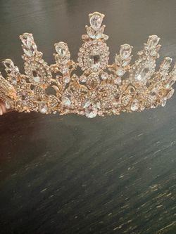 Gold crown for a quinceanera or sweet 16