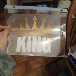 Mens King Iron On