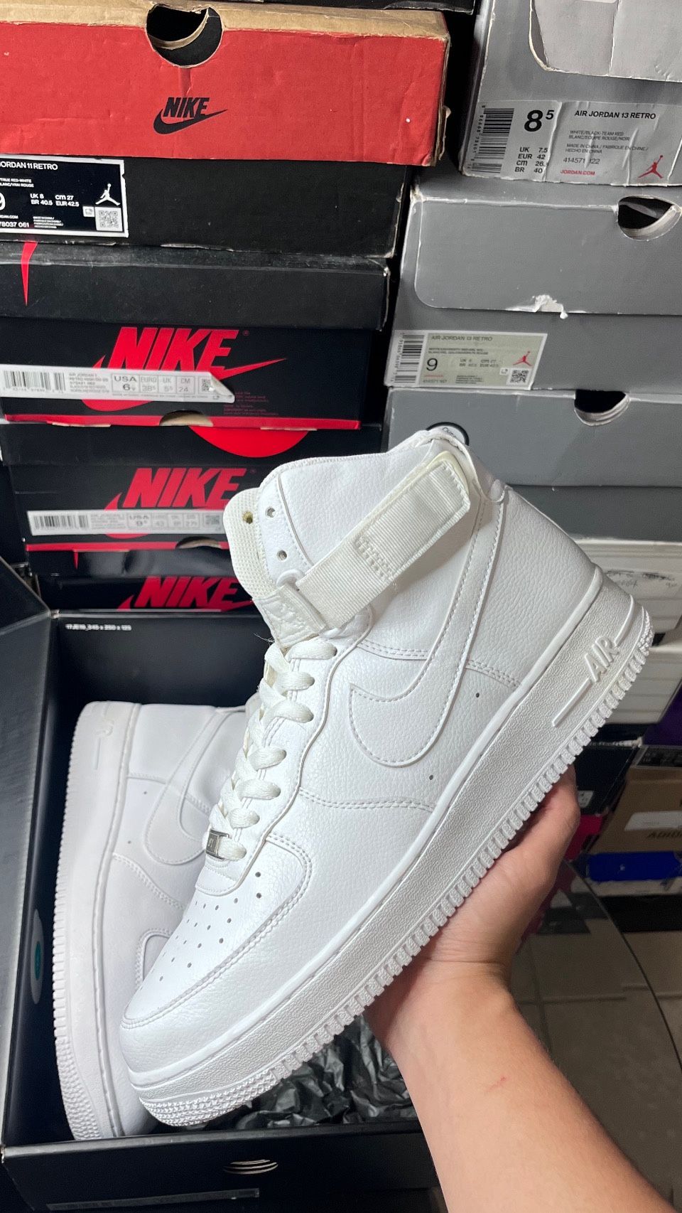 nike air force one high white