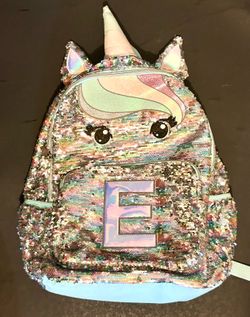 Shimmering flip sequin finish with magical unicorn embellishments