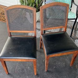 Two Wooden chairs