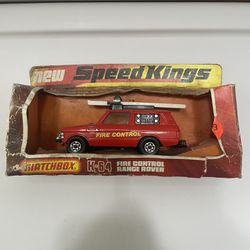 1970s Vintage Matchbox Superkings SK64 Fire Control Truck Toy Collectible England