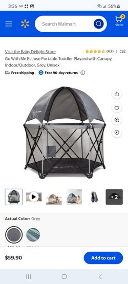 Go With Me Eclipse Portable Toddler Playard with Canopy $45