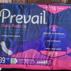 Prevail Bladder Pads 5 Absorbancy Long (39ct)