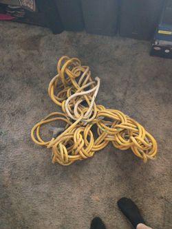 100ft Heavy Duty Yellow Extension Cord