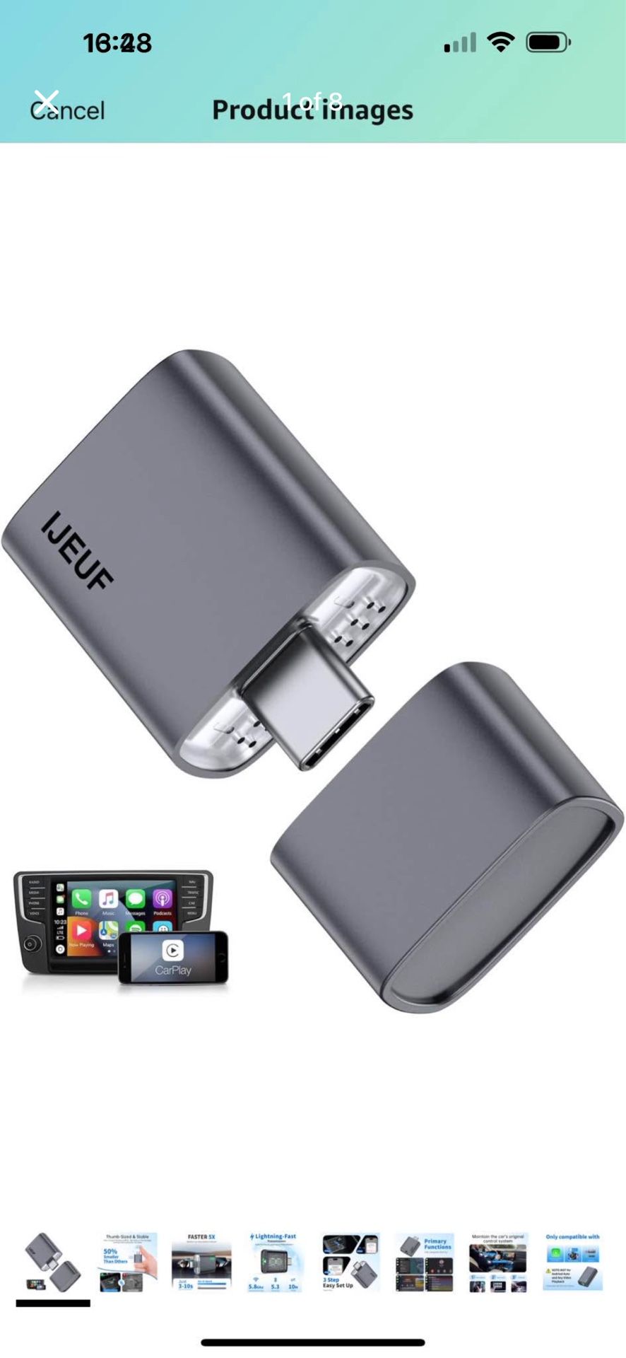 Brand New Car For 2018+ Wireless CarPlay Adapter 2025 Upgrade, Plug & Play, Converts Factory Wired to Wireless, Stable Connection, Mini Apple Carplay