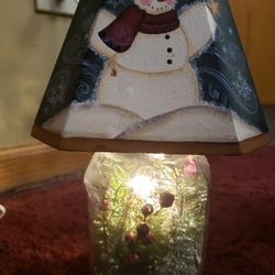 Snowman Jar Nighight/Christmas Decor 