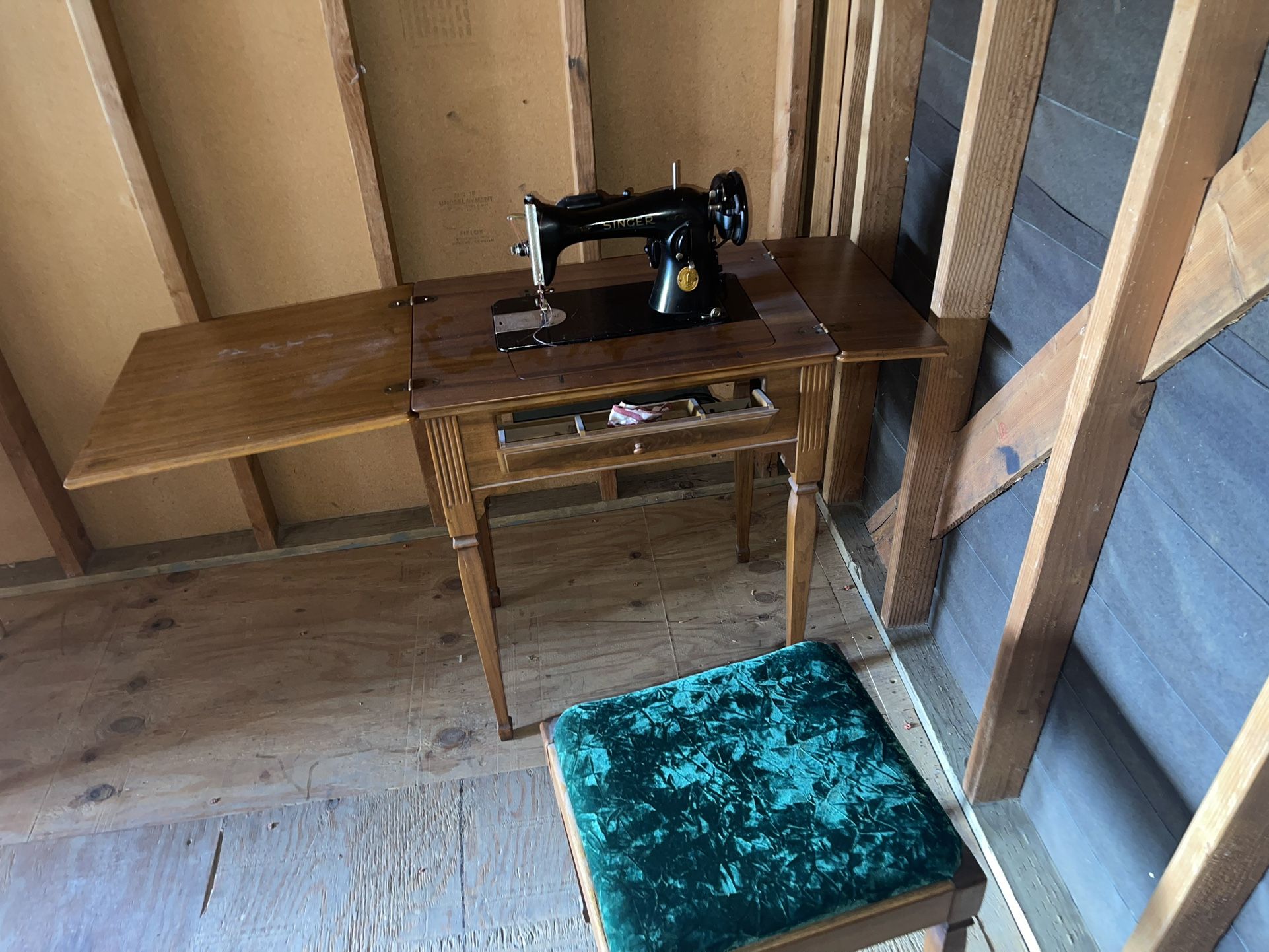 Vintage 1948 Singer Sewing Machine Table