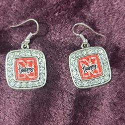 Pair Of Nebraska Cornhusker Earrings