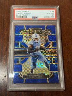 Jahmyr Gibbs Rookie Psa 10 2023 Select Blue Prizm #91/199