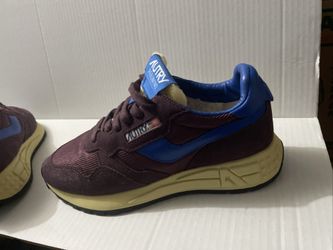 Autry Reelwind Low Top Sneakers Burgundy/ Blue 8US / 38 EU $175