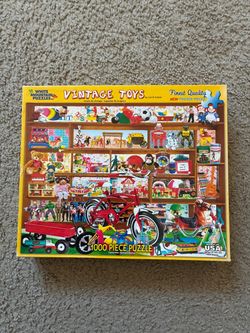 Jigsaw puzzle VINTAGE TOYS White Mountain NO MISSING PIECES