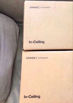 Sonos In-Ceiling 6.5” Speakers (4-speakers) Brand New Sealed + Warranty.  Model # INCLGWW1