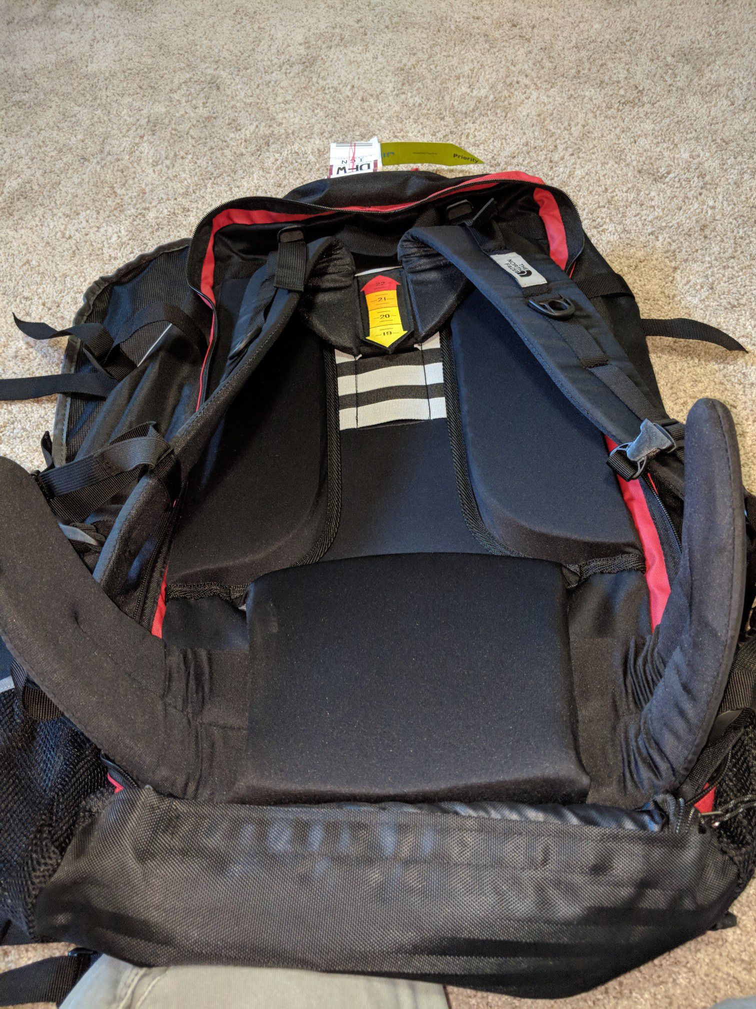 Northface backpacking bag with detachable backpack and Fannie pack