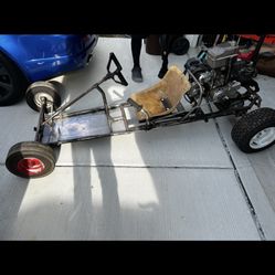 4 Speed Go-Cart ( Was Built With A 50cc Dirt Bike Engine )