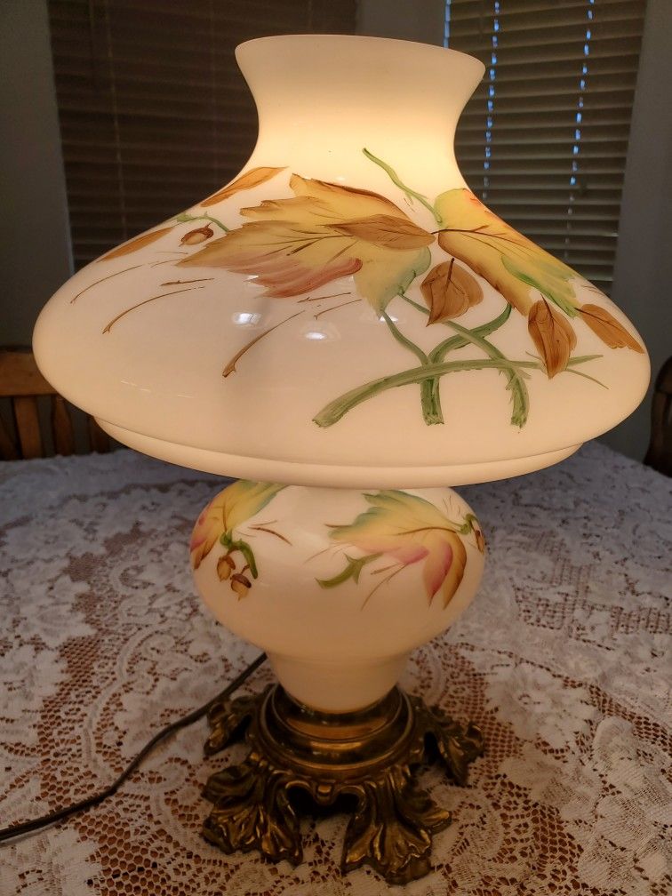 Vintage Hurricane Table Lamp 3 Way