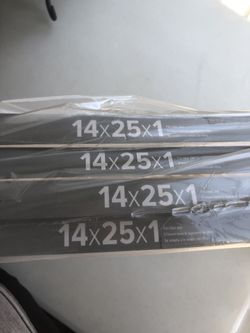 4 Filtrete  14x25x1 AC Furnace Filters 