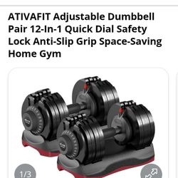 Adjustable Dumbbell Set ... 5-50 Ibs