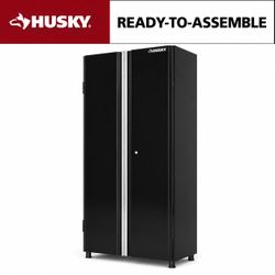 24 Gauge 3-Shelf Steel Freestanding Cabinet in Black