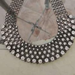 WHBM rhinestone choker necklace