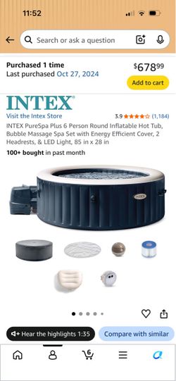 6 person inflatable hot tub