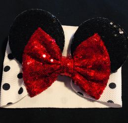 Beautiful Minnie Mouse Head Bands For toddler girls!