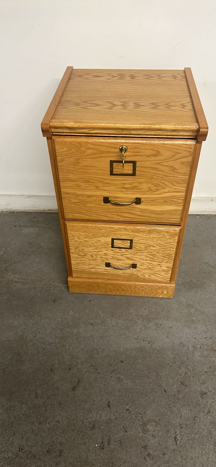 16”x16”x28”h Good Condition Wooden File Cabinet