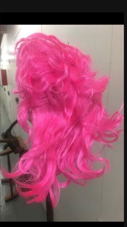 Pink wig
