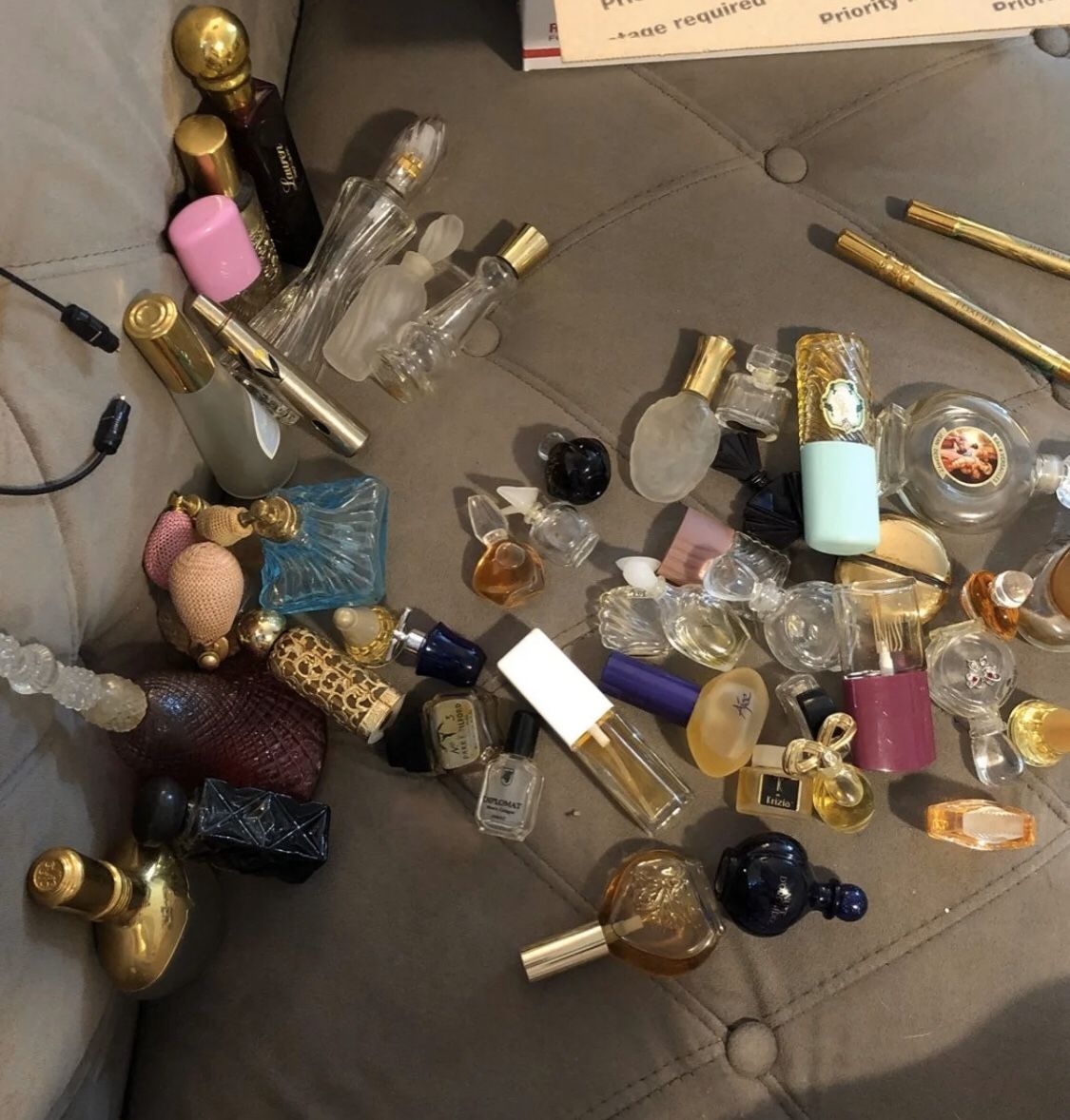 Mini perfume bottles