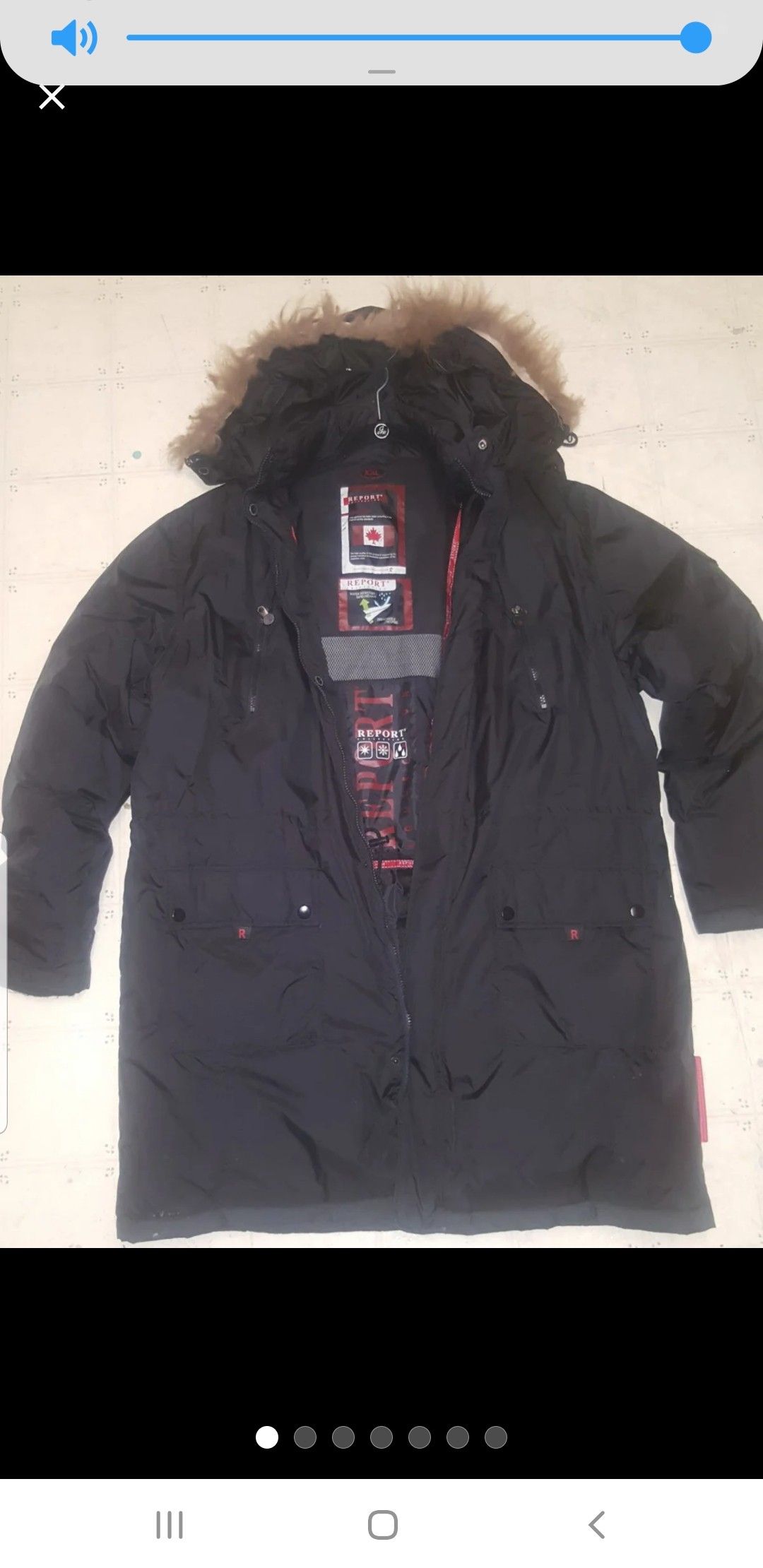 Report collection parka coat/Sz XXl