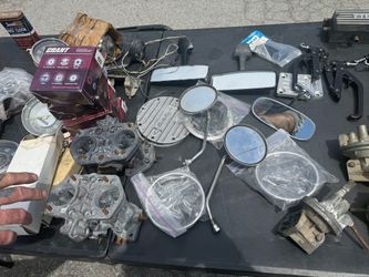 Vw parts 44 IDF weber carburetor cores $100 
Sump plates claudes buggies $20 each 
Nos convertible top handles 68 and up $30 each 
Rear view mirrors $