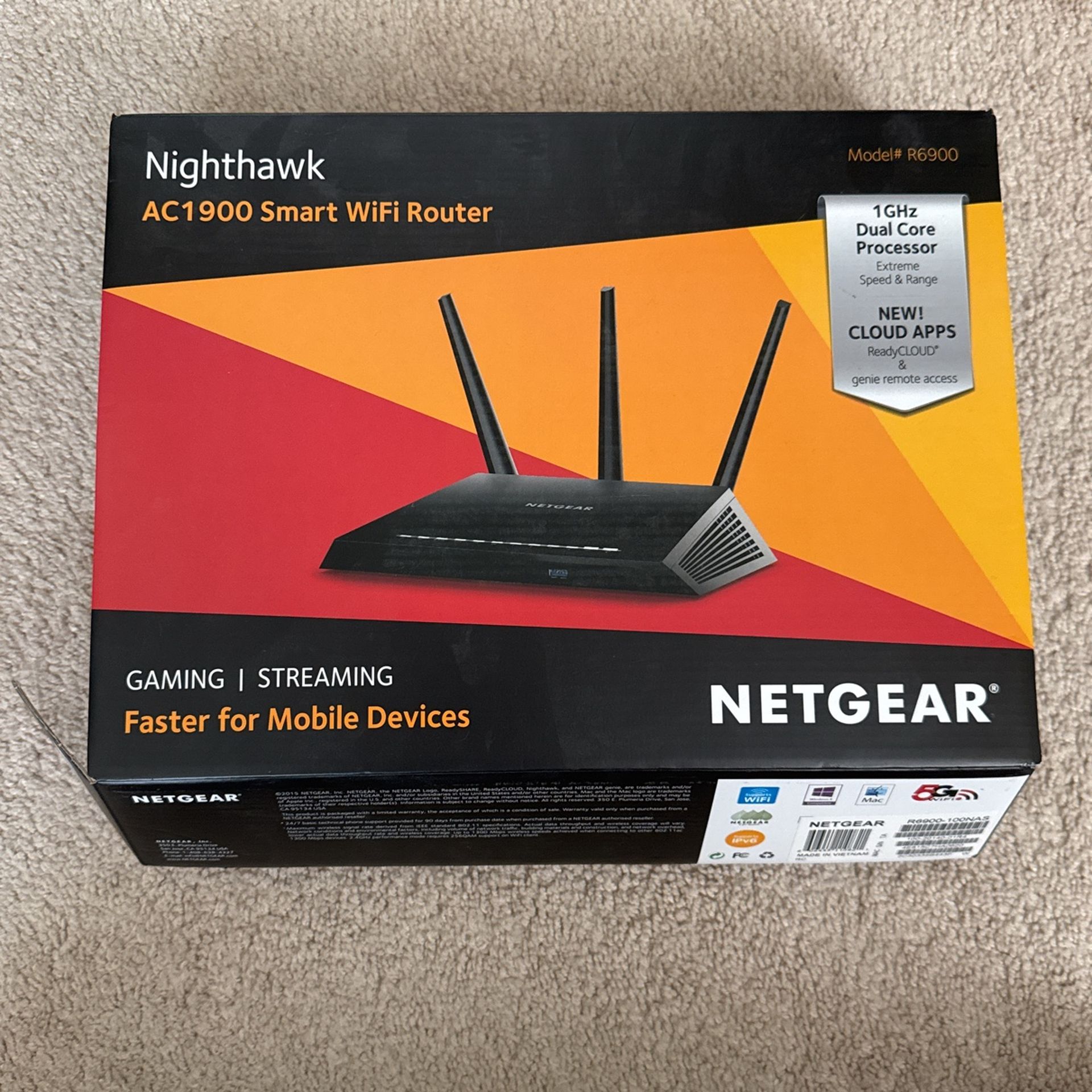 Nighthawk AC1900 Smart WiFi Router