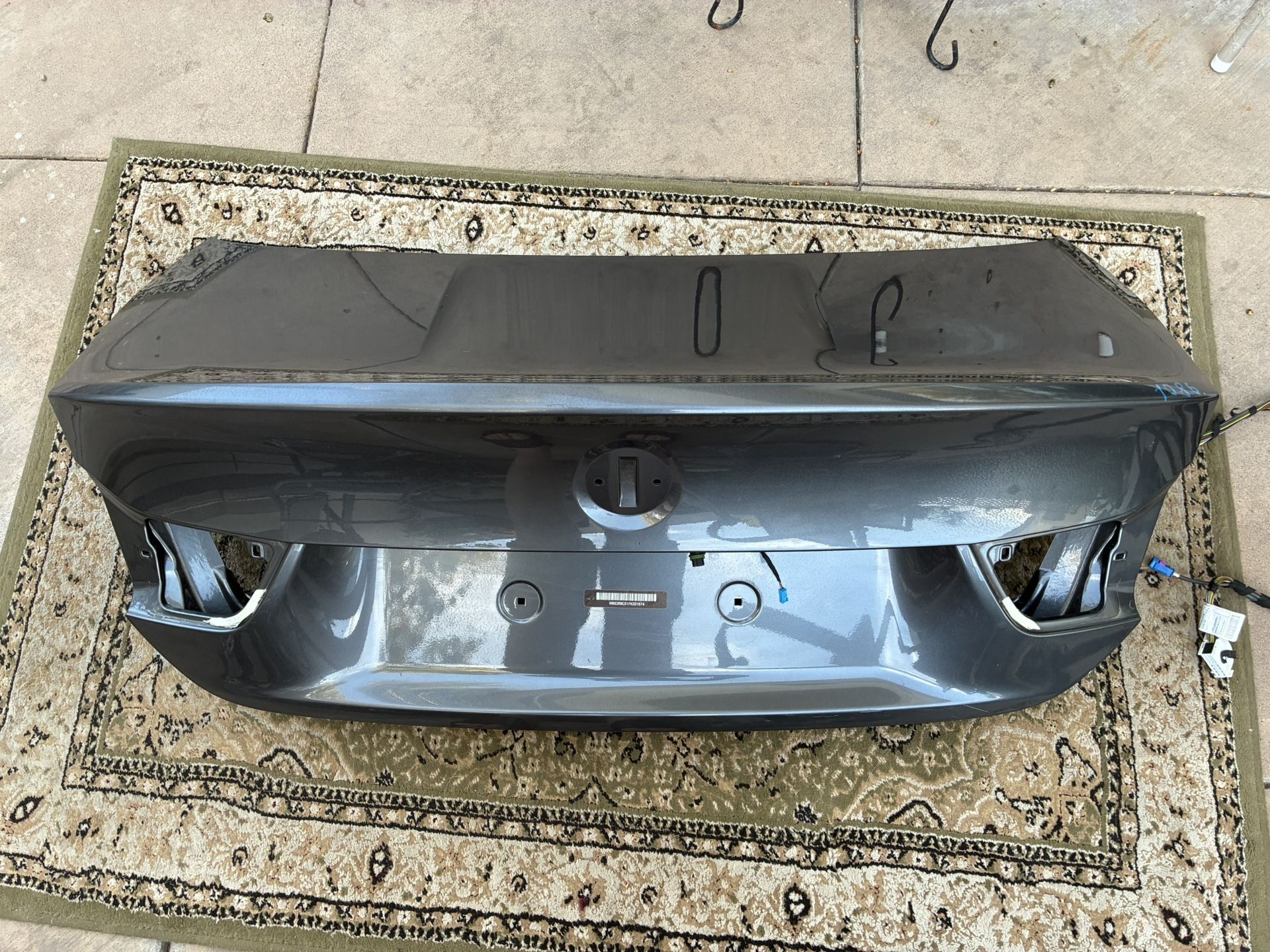 14-20 OEM BMW Coupe Rear Trunk Lid Gray B39
